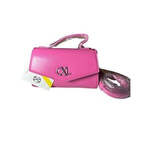 CXL Pink Mini Top Handle Crossbody Bag With Chain Strap‎